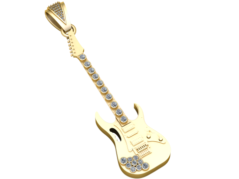 Guitar pendant 3D-printmodel