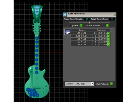 Guitar pendant Modelo de impresión 3D