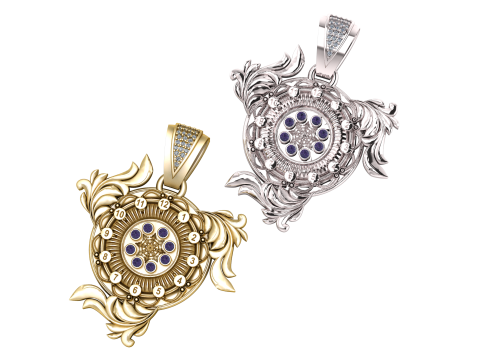 Vintage pendant 3D Print Model