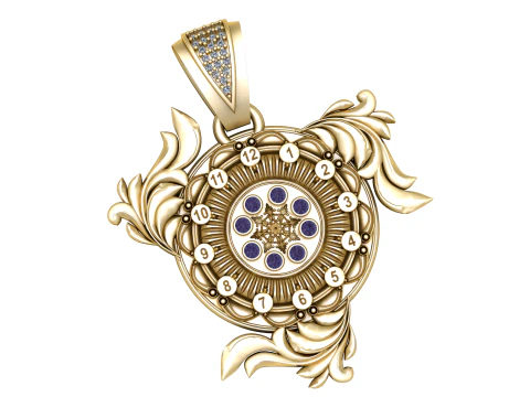 Vintage pendant 3D Print Model