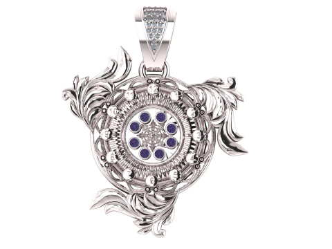 Vintage pendant 3D Print Model