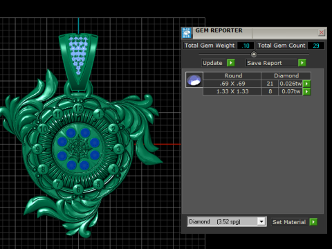 Vintage pendant Modelo de Impressão 3D