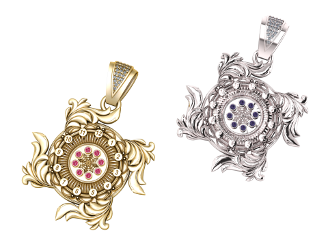 Vintage pendant 3D Print Model