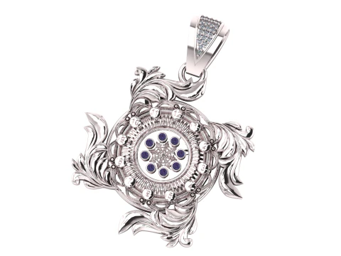 Vintage pendant 3D Print Model