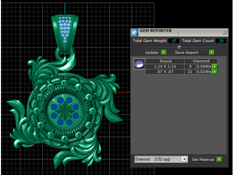 Vintage pendant Modelo de impresión 3D