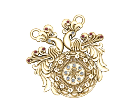 Peacock pendant 3D Print Model