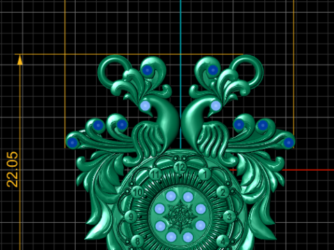 Peacock pendant 3D-Druckmodell