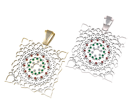 Filigree pendant 3D-Druckmodell