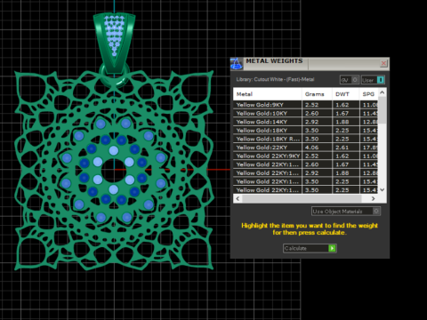 Filigree pendant 3D-Druckmodell