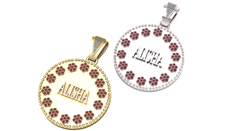 Personalized name pendant 3D Принт Модель .c4d .max .obj .3ds .fbx .stl .blend 