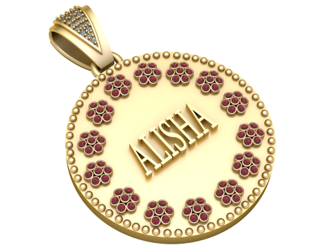 Personalized name pendant 3D Принт Модель