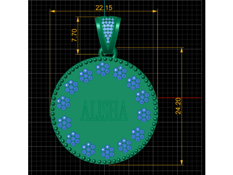 Personalized name pendant 3D Принт Модель