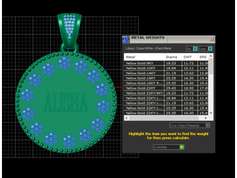 Personalized name pendant 3D Принт Модель