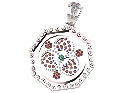 Geometric pendant 3D Baskı Modeli