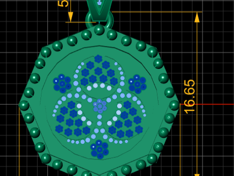 Geometric pendant 3D Baskı Modeli