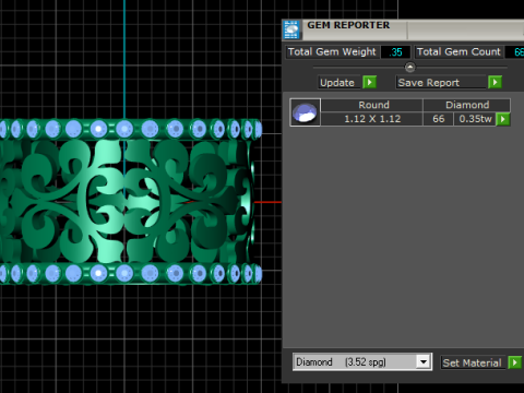 Filigree band ring 3D प्रिंट मॉडल