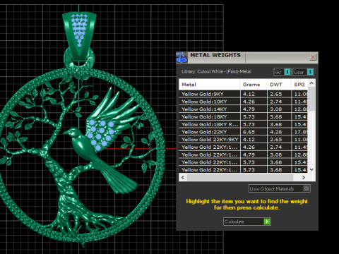 Tree of life pendant 3Dプリントモデル