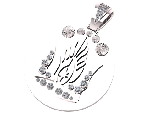 Abstract diamond pendant 3D Print Model