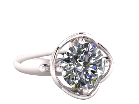 Solitaire diamond ring 3D प्रिंट मॉडल