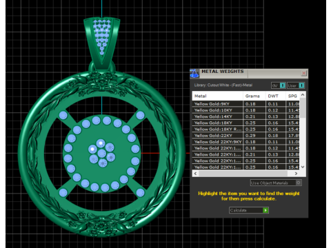 Floral wheel pendant 3D-Druckmodell