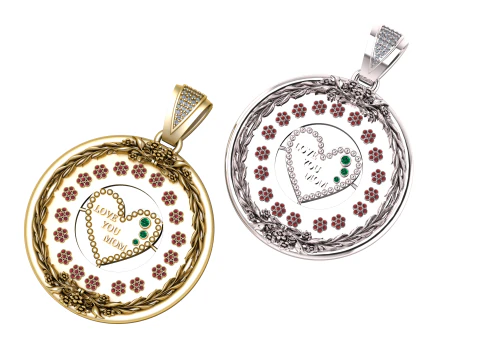 Love you mom pendant 3D Print Model