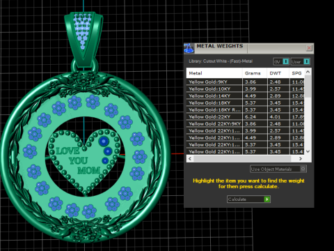 Seni seviyorum anne kolyesi 3D Baskı Modeli