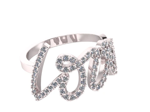 Love statement ring 3D Print Model
