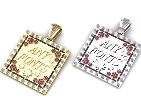 Customizable name pendant 3D Print Model