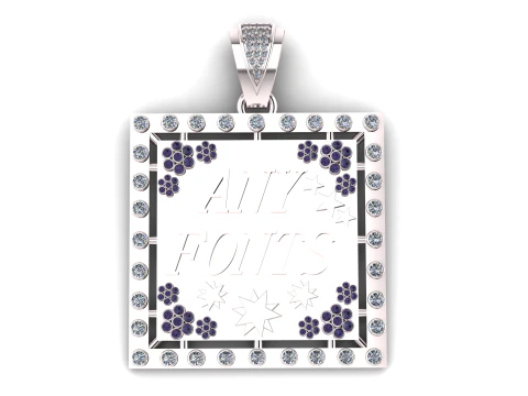 Customizable name pendant 3D Print Model
