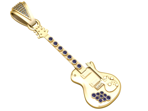 Guitar pendant Modelo de Impressão 3D