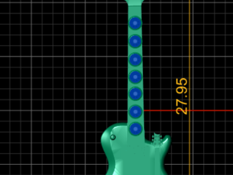 Guitar pendant Modelo de Impressão 3D