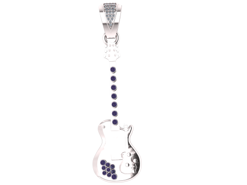 Guitar pendant Modelo de Impressão 3D