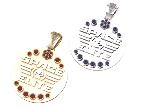 Space elite pendant 3D Print Model