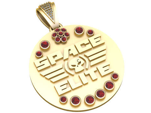 Space elite pendant 3Dプリントモデル