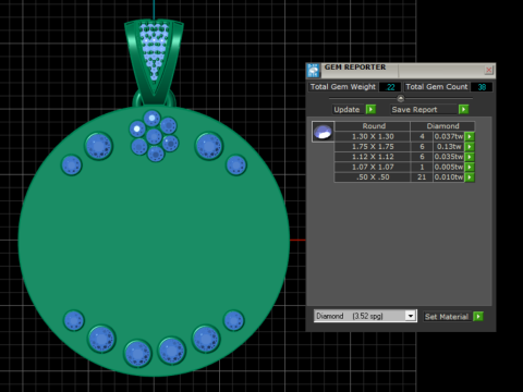 Space elite pendant 3Dプリントモデル