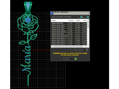 Aile kolye gül tasarım kolye KOLYE 3D Baskı Modeli