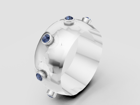 Modern Gold Ring 3Dプリントモデル