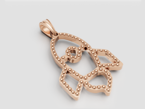 Rocket pendant 3D Принт Модель