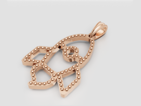 Rocket pendant 3D Принт Модель