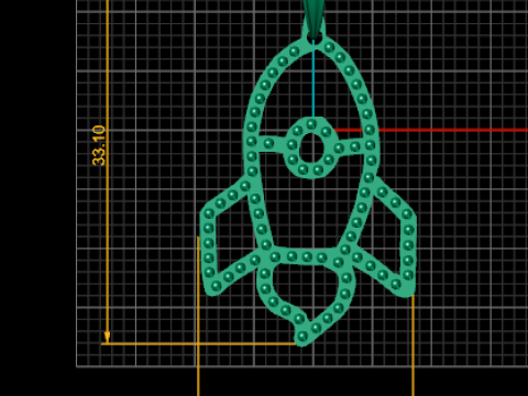Rocket pendant 3D Принт Модель