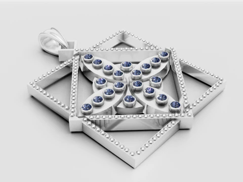 G eometric pendant 3D Print Model
