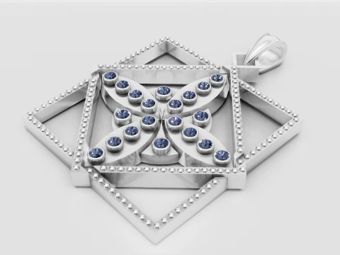 G eometric pendant 3D Print Model
