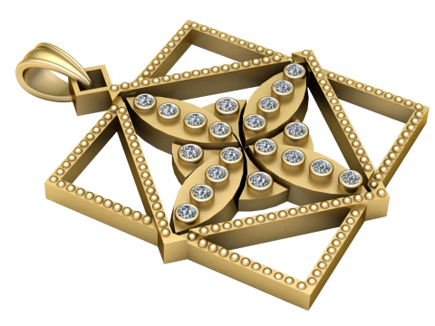 G eometric pendant 3D Print Model