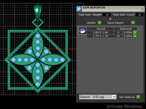 G eometric pendant 3D Print Model