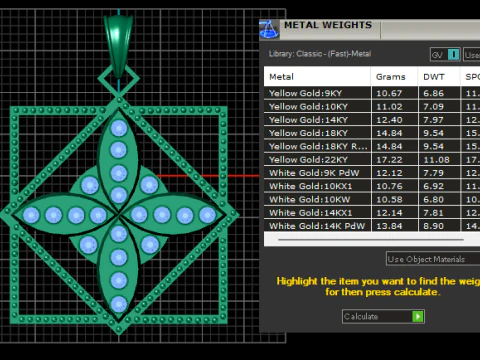 G eometric pendant 3D Print Model