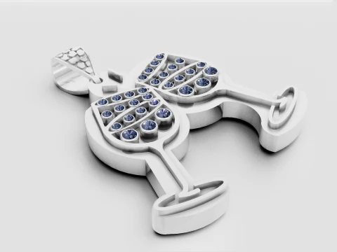Cheers pendant 3D Print Model