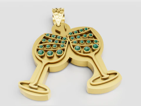 Cheers pendant 3D Print Model