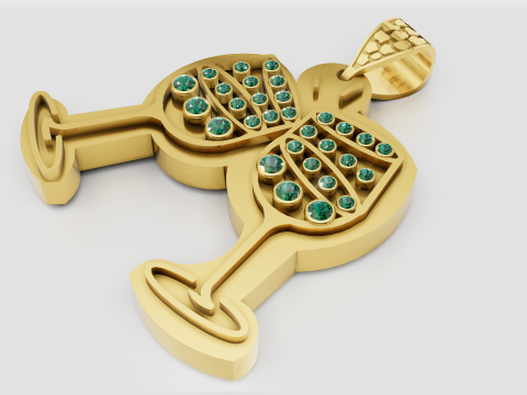 Cheers pendant 3D 打印模型