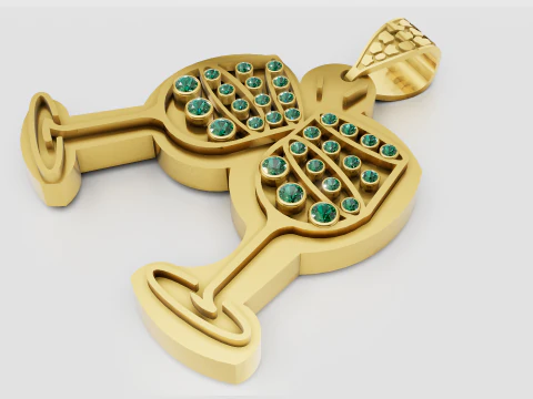 Cheers pendant 3D Print Model