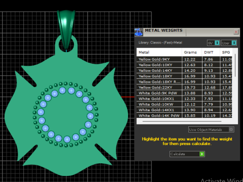 Firefighter pendant Model Cetak 3D